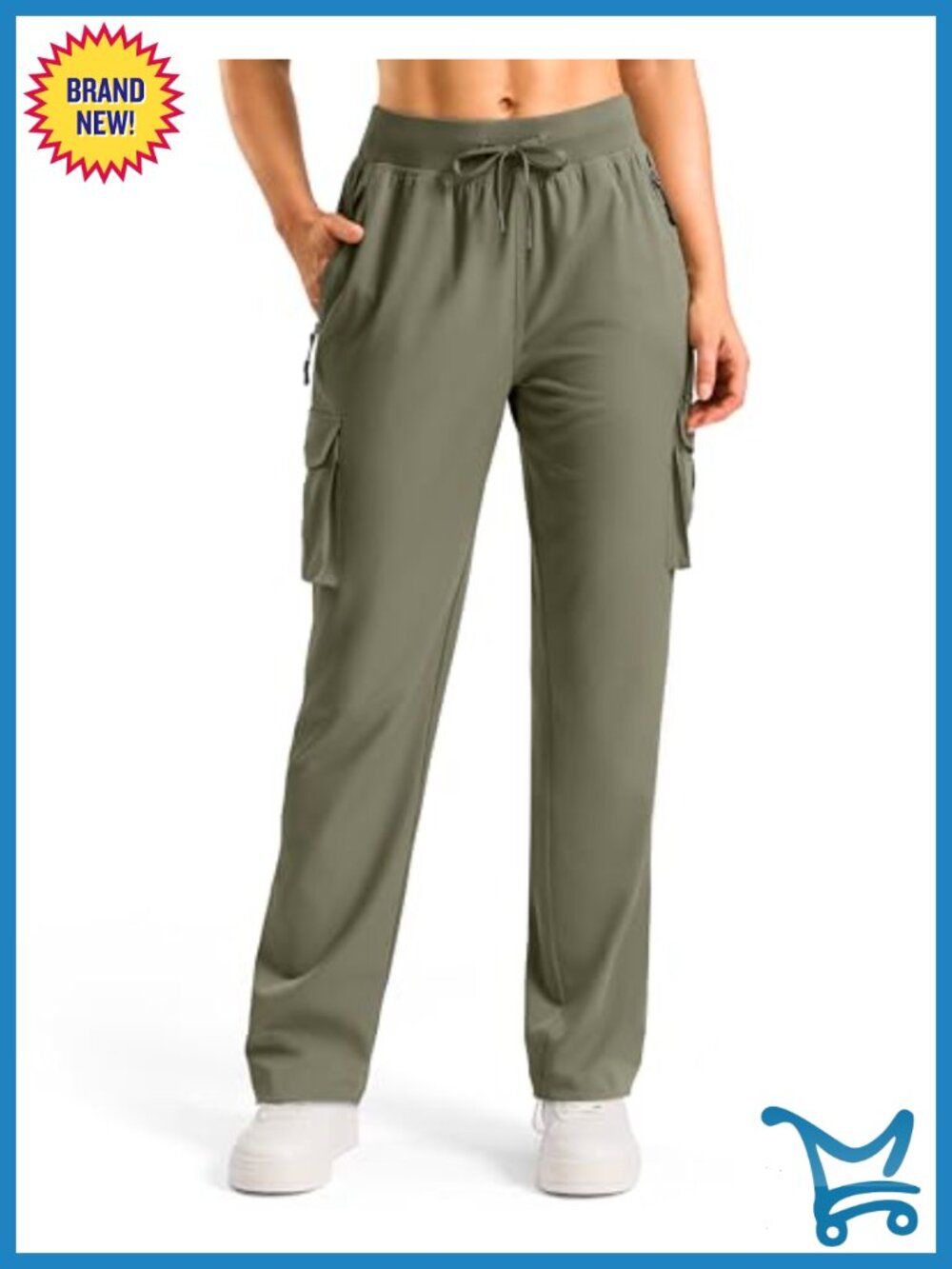 Women's Lightweight Hiking Cargo Pants 6 Pockets Quick Dry Travel UPF 50+